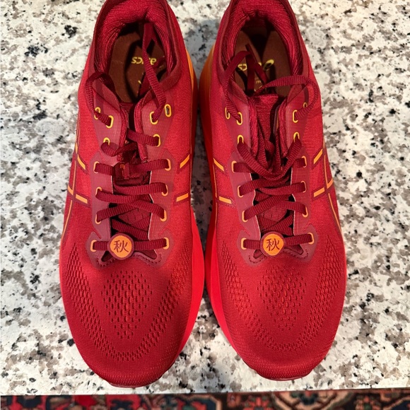 ASICS Men's Gel-Kayano 31 Running Shoes, 12.5, Cranberry/Habanero - Picture 4 of 7